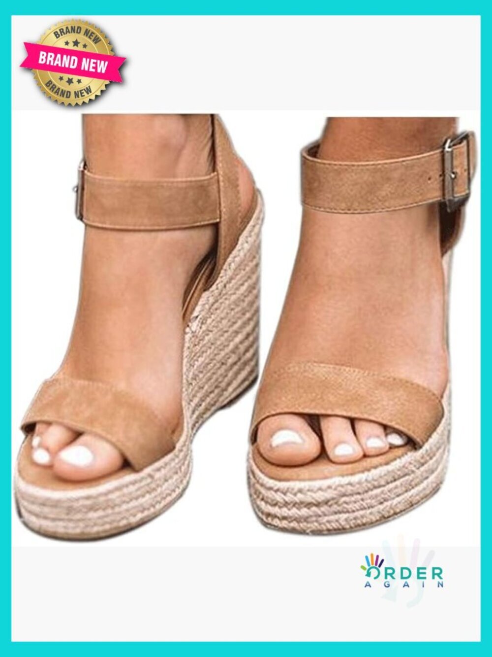 Women's Platform Sandals Wedge Ankle Strap Open Toe Summer Shoes Comfortable